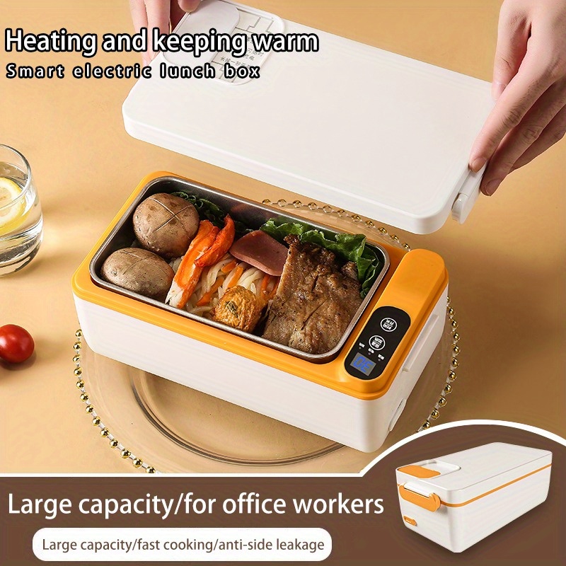 

1l Large Capacity Self-heating - , Easy To Clean, Stainless Steel, Portable Wireless Heating – Office Workers, Drivers, And Students (white)