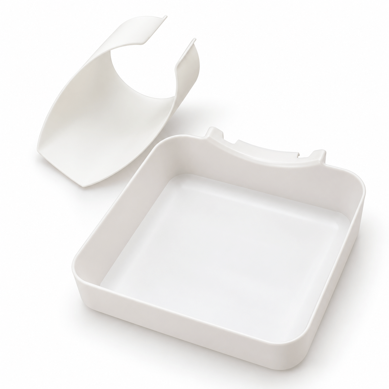 TEMU 2pcs Heavy Duty Washing Machine Drain Pan Set (drainer And Catch Tray), White Plastic Water Channel With Catch Tray, Suitable For Front-loading