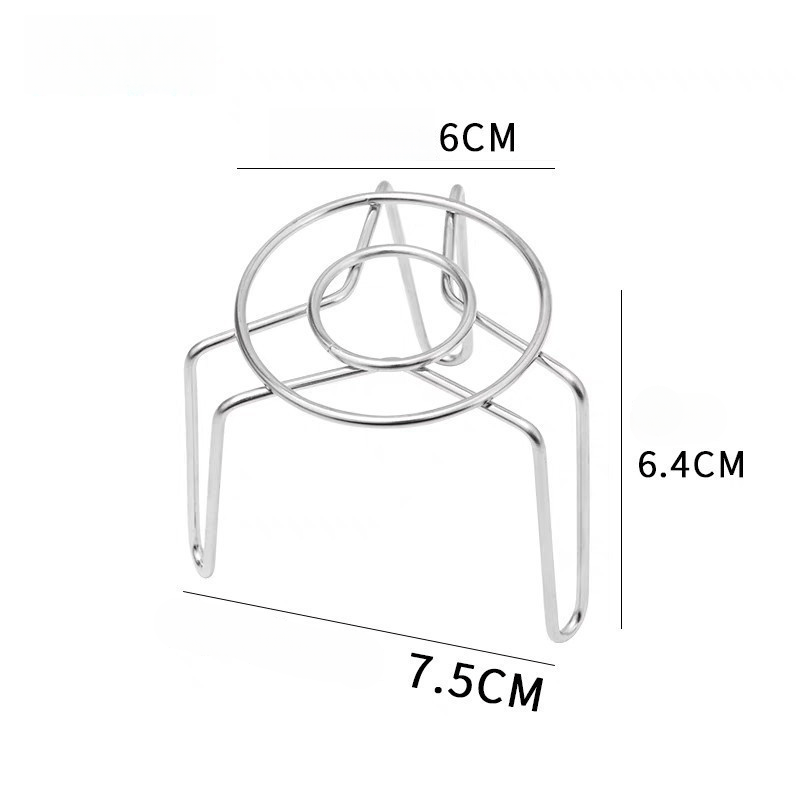 TEMU Stainless Steel Round Steaming Rack, Multi-functional Mini Outdoor Steaming Rack, Suitable For Small Portion Steaming, Slow Cooking Or Heating -
