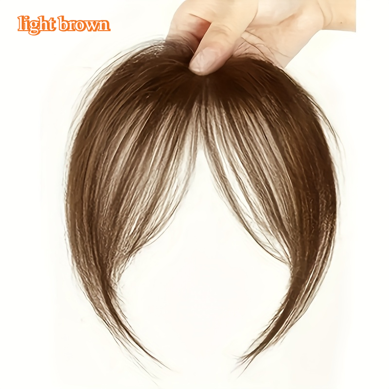 womens high temperature fiber synthetic straight hair wig with fluffy side bangs basics style with hair flipper bangs for daily and party wear details 8