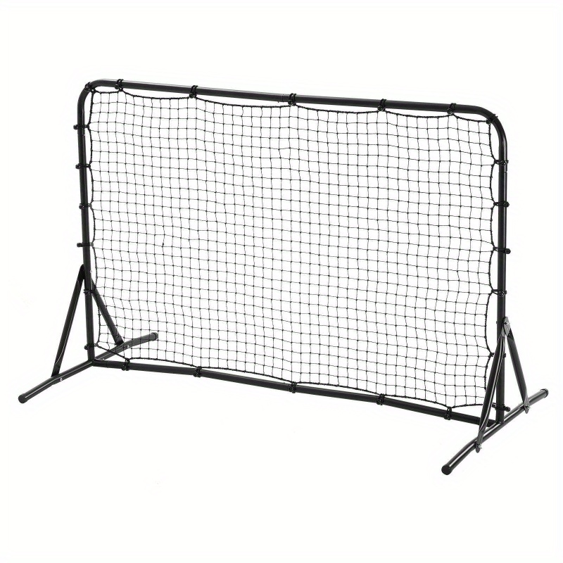 Net Playz Soccer Rebounder Net - Kick-Back Trainer, Adjustable Angle, 59x59 Inch, Foldable For Storage, For All Ages