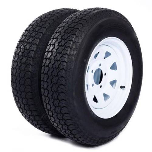 two tl p811 tires with rims size 530 12 4 ply featuring 5 lugs on a 4 5 inch center suitable for front and rear