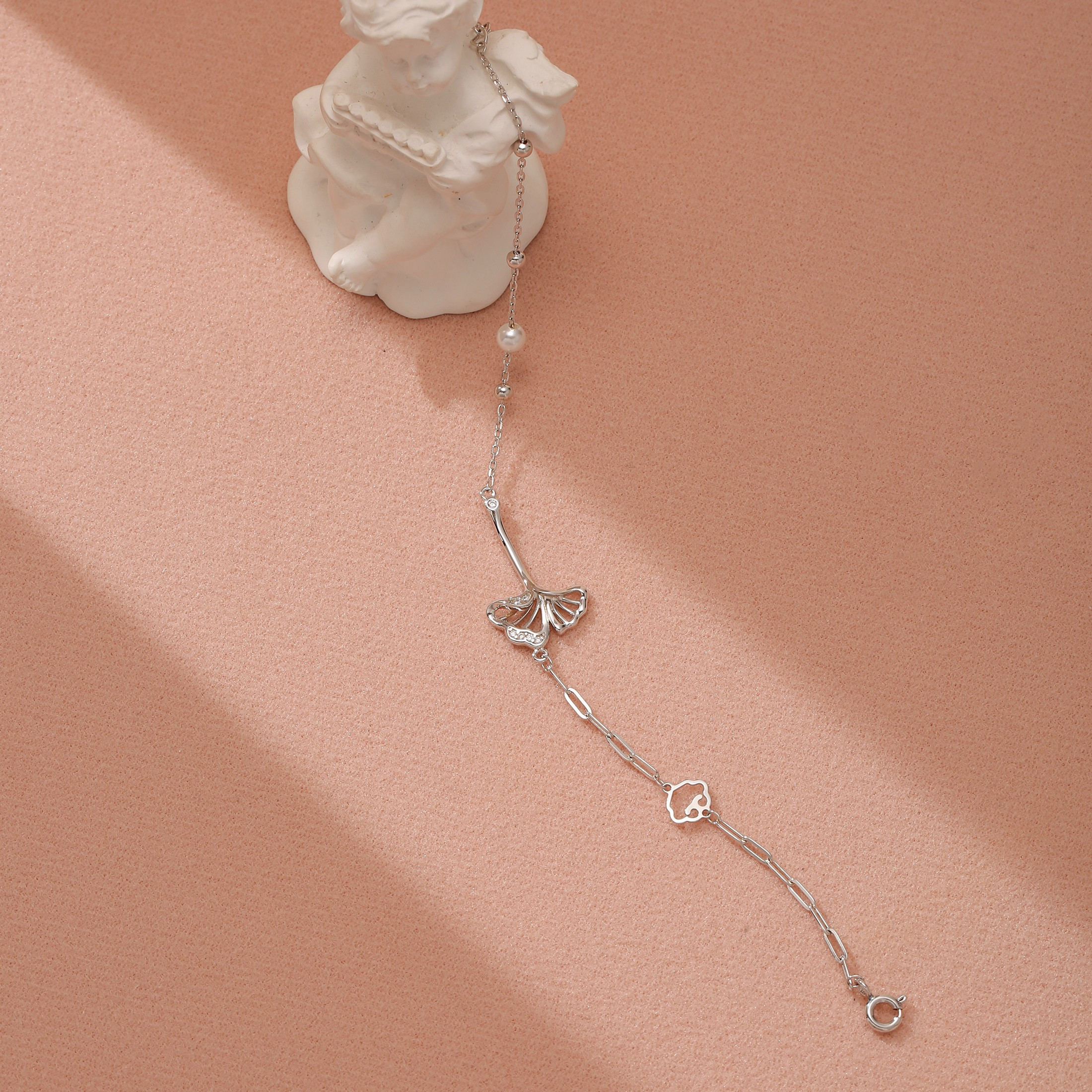 Women's Ginkgo Leaf Bracelet s925 Silver 2g Party Vacation