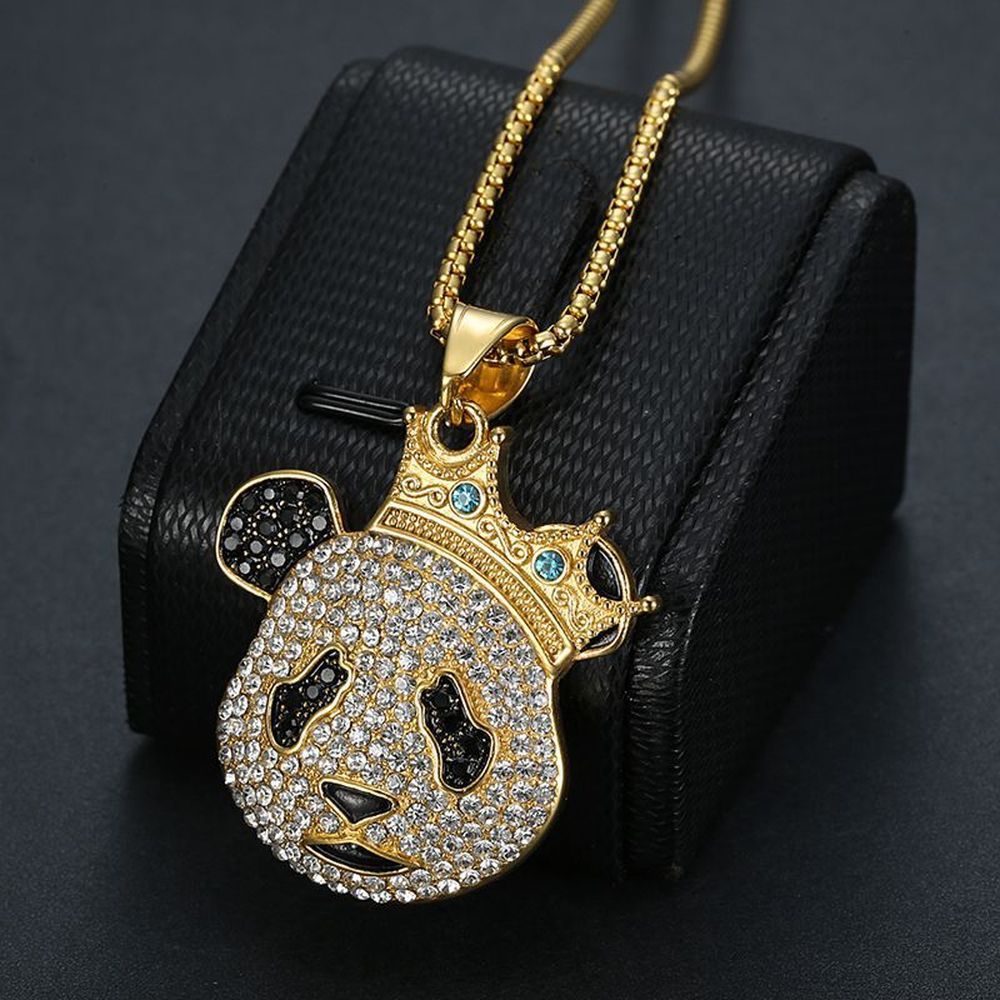 TEMU 1pc Collier Pendentif Panda Créatif et Tendance - Cadeau pour Saint-Valentin, Fête, Anniversaire, Anniversaire de Mariage, Bijou