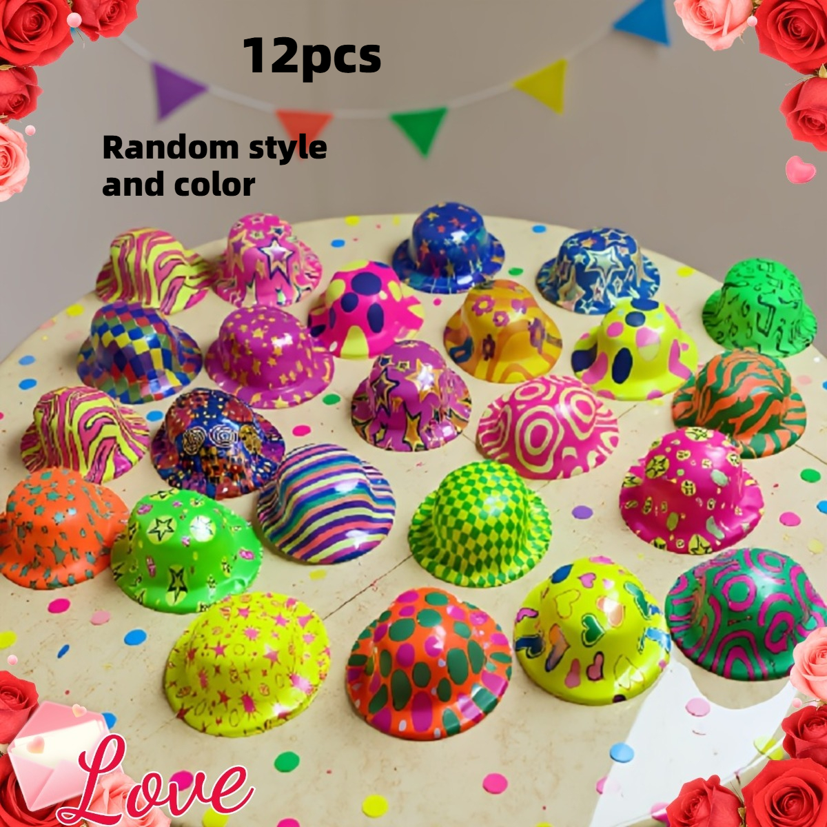 TEMU 12 da Festa, Colori Assortiti, Stili e Colori Mescolati Casualmente