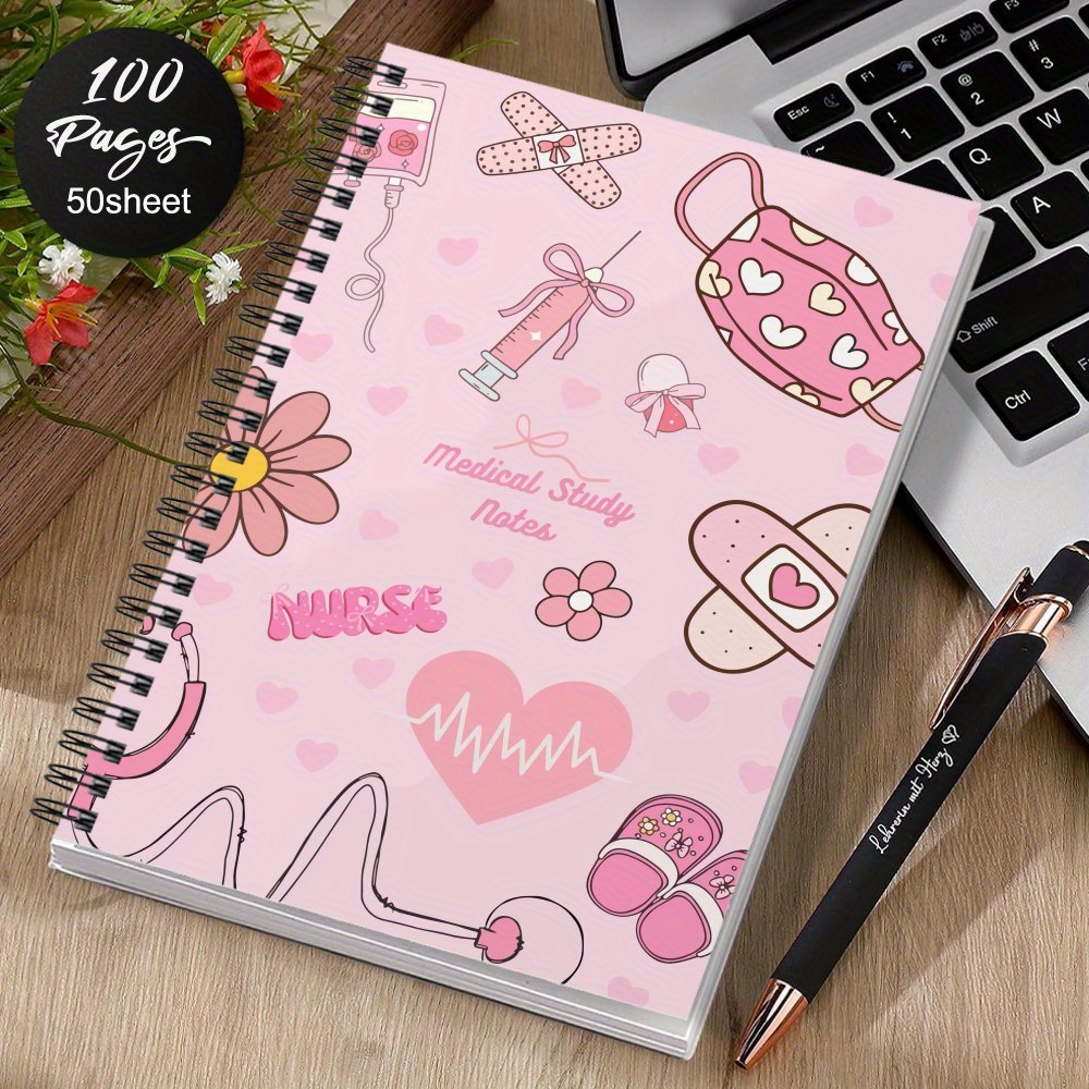 Bansutay Cute Spiral Notebook, Journal For Women, Hardcover Spiral