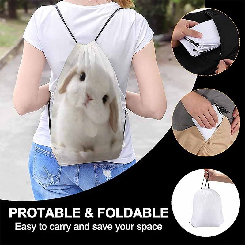 Bunny Plush Toy & Backpack, Soft Stuffed Rabbit Doll
