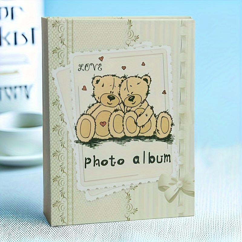 E-shop 1 Stück 100-seitiges 6-Zoll Familienfotoalbum mit Einlegeblättern für Teenagerbilder