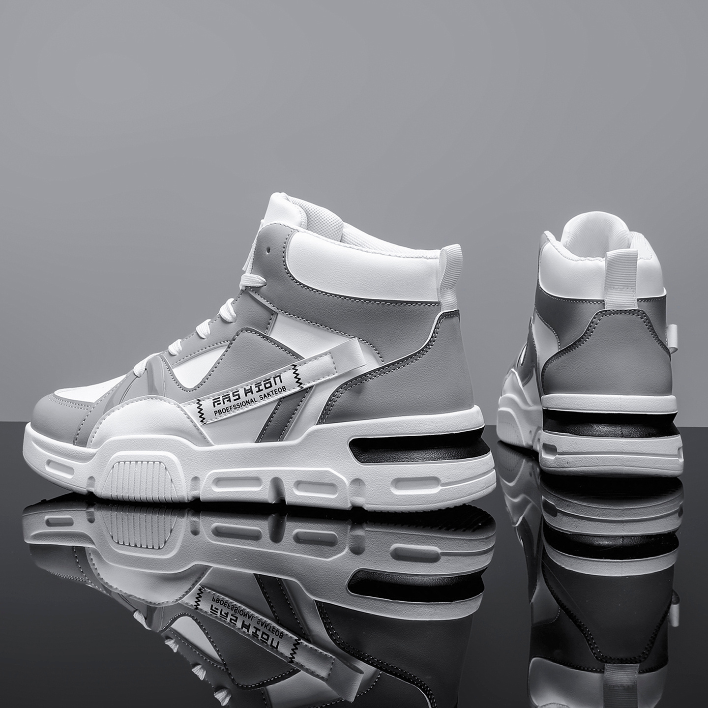 [Zapatillas deportivas] Botas de senderismo para hombre, nueva colección de primavera | Corte medio con cordones, suela gruesa, forro de tela, suela de PVC antideslizante y resistente a la abrasión, ideal para senderismo, camping y aventuras al aire libre en primavera
