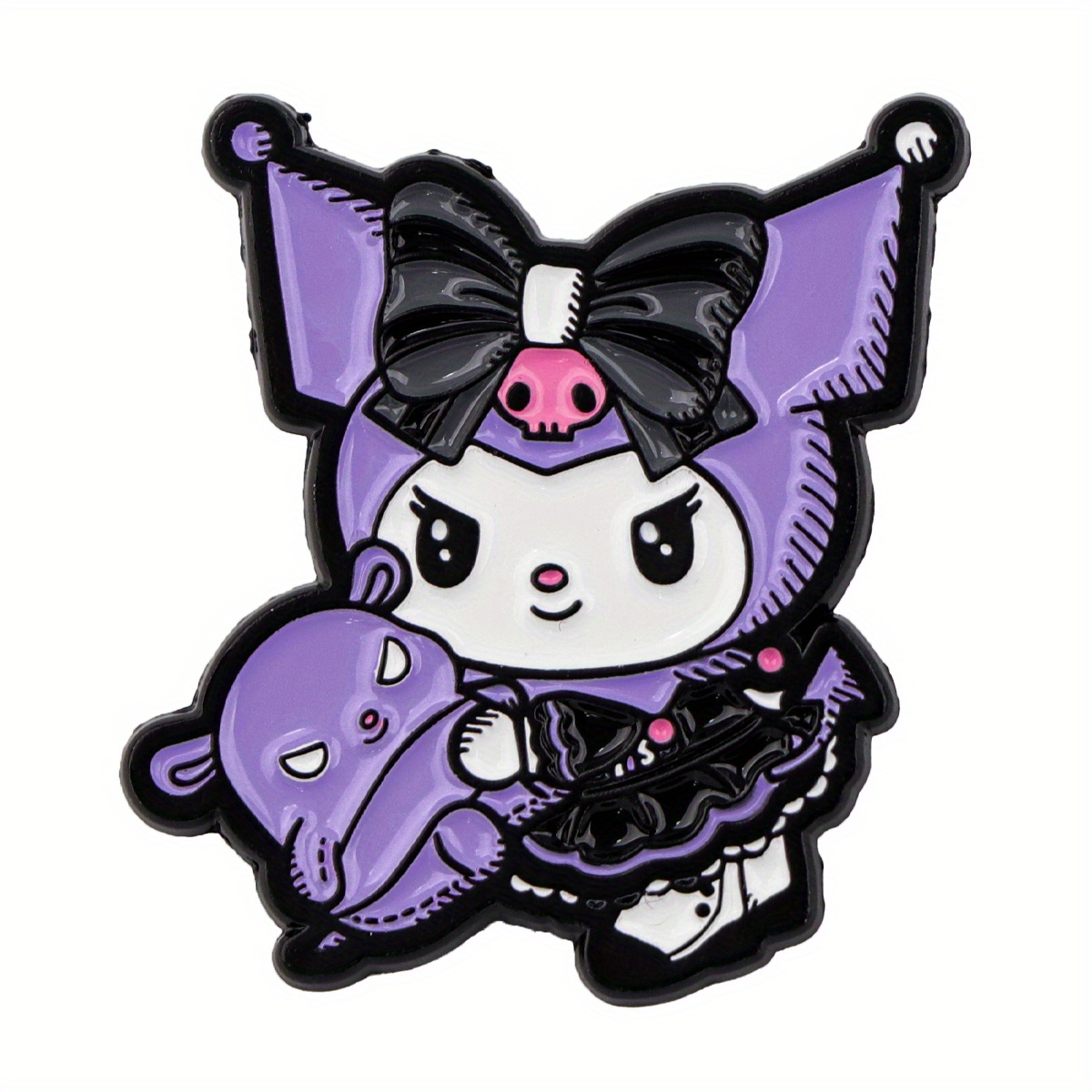 Image of Kuromi Lapel Enamel Pins And Brooches Badge Pins For Backpacks Bags Backpack Cool Decoration Friend For Gifts 1pc