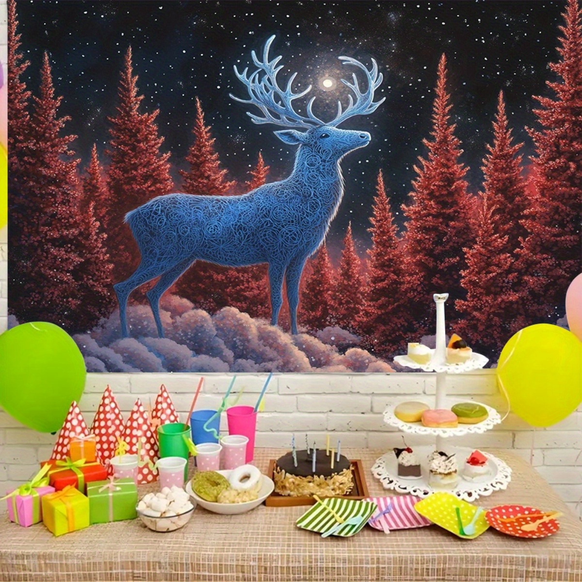 Arbre De Noël Avec Des Branches De Sapin Vert Réalistes Bonne Fête, Bannière Rouge, Bonne Année