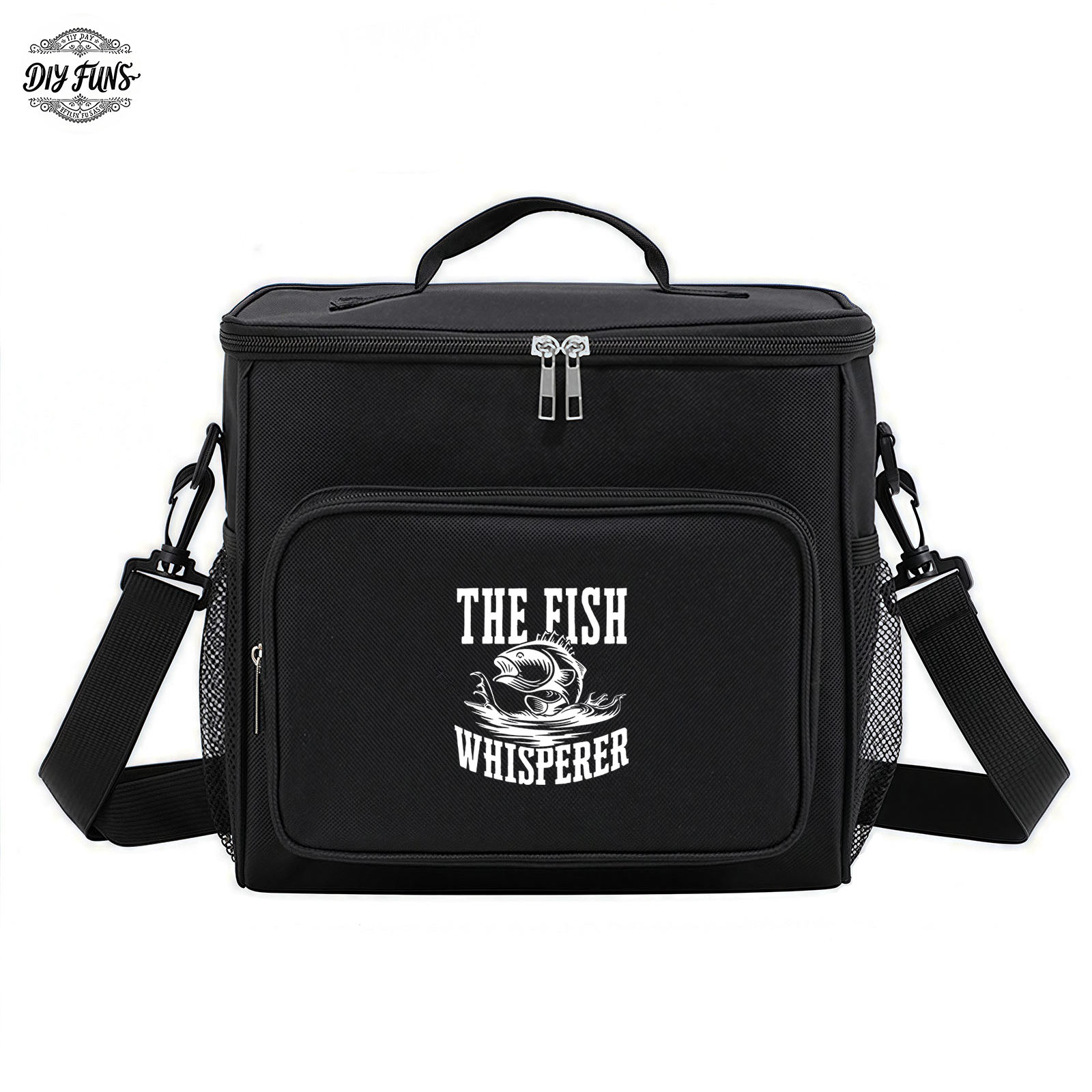 TEMU 1pc The Emblem Insulated Cooler Tote Bag- Thick Oxford Fabric And Foil-lined Thermal Insulation Bag With A Foldable Design And A Side Mesh