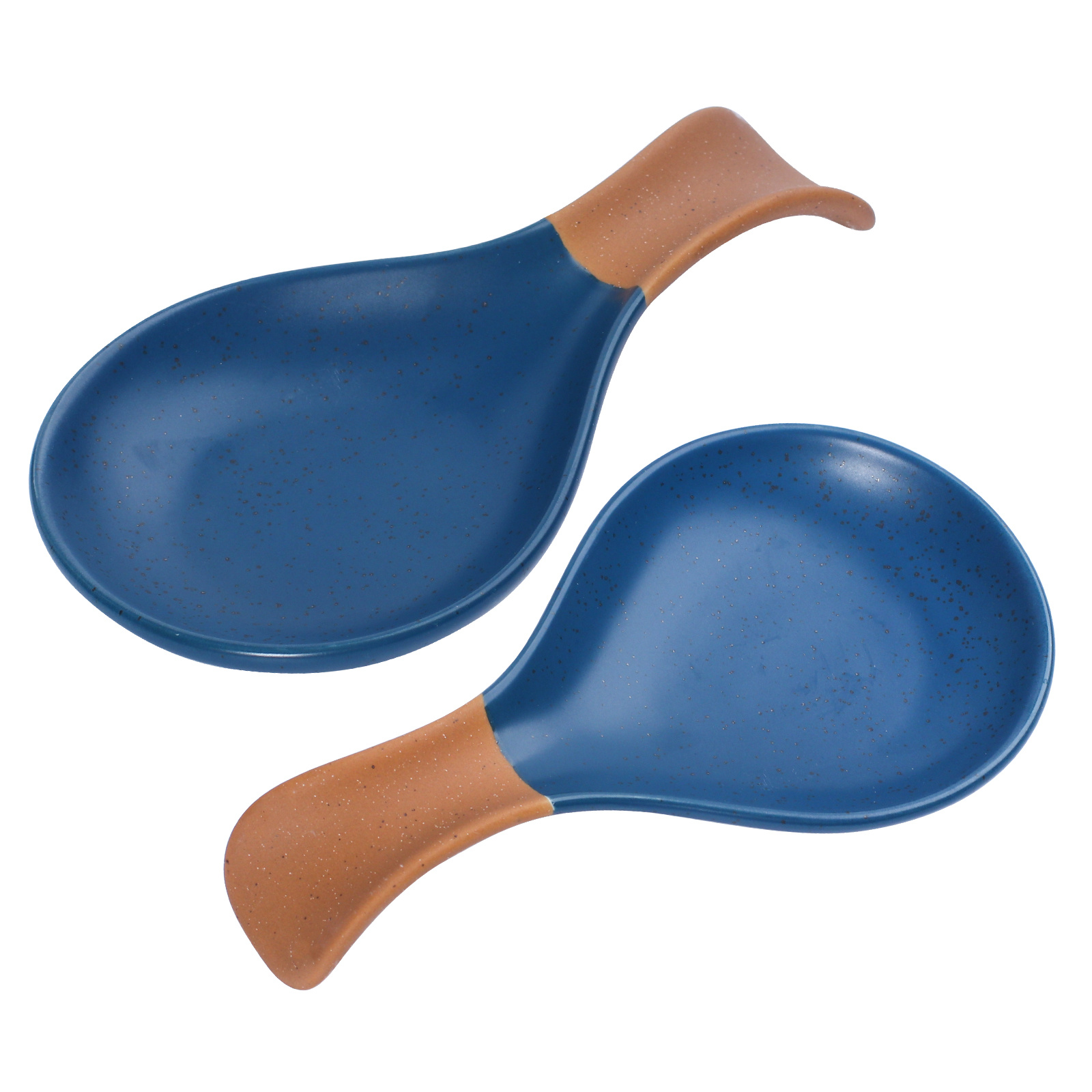 2pcs ceramic spoon rest stove top large utensil holder