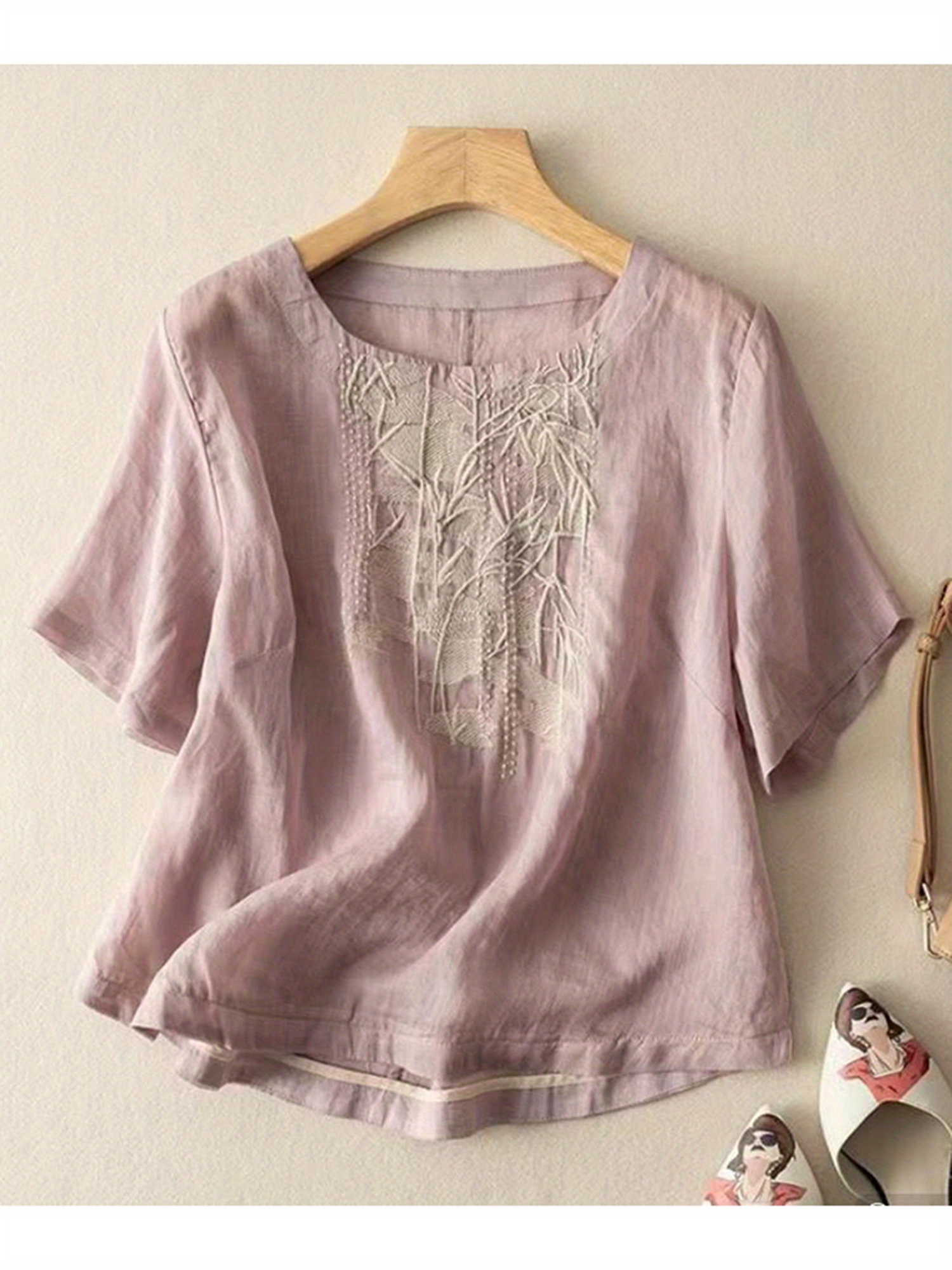 UNUSED × BY EMBROIDERY SHORTSLEEVE SHIRT 20250113-ML-Laydown-Ecomm1391-