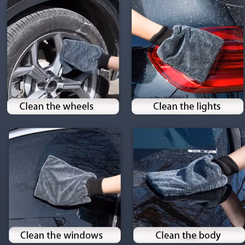 cleaning gloves suitable for car wash glass elastic cuffs reusable and washable Product details 1