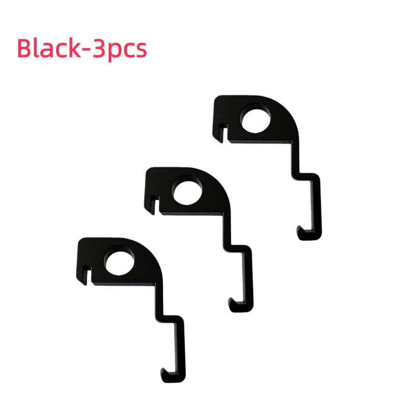 Image of 3pcs Set Of Heavy-duty Plastic Trash Can Ventilation Clips - Insect And Odor Resistant, With For Air Circulation, Durable Outdoor Trash Can Accessory, Suitable For Home And Commercial Use