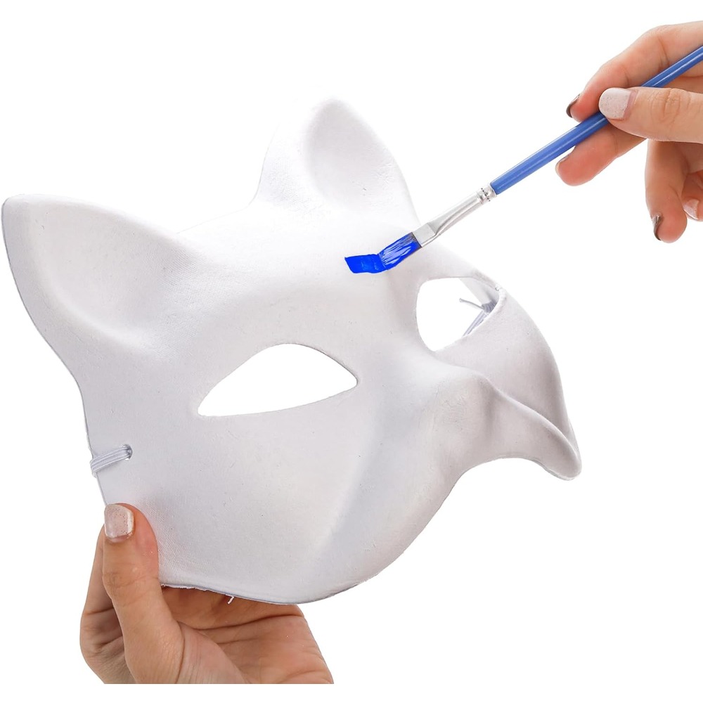 20pcs DIY Paper Mache Masks for Crafting
