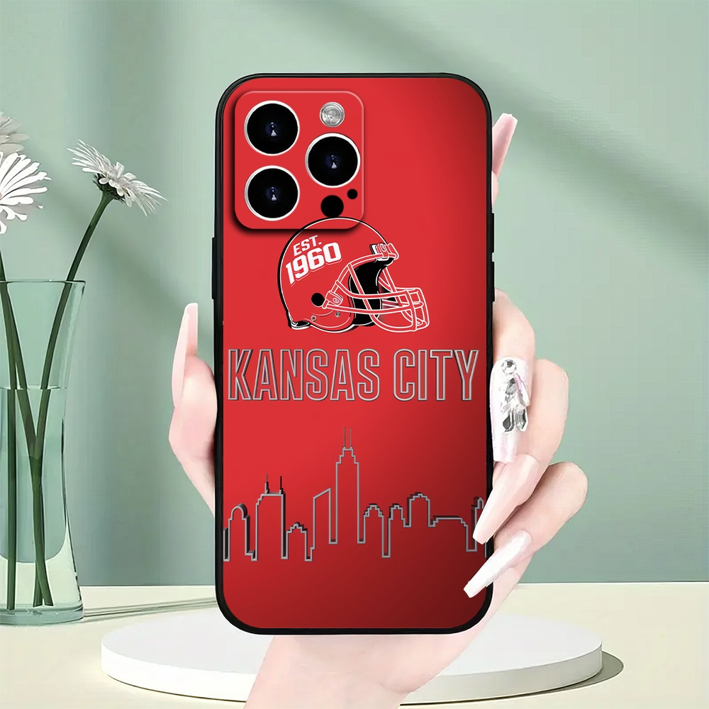 

Football Pattern Iphone Case, Shockproof With Lens Protection, Black Tpu, Compatible For Iphone 11/12/13/14/15/16 Pro Max