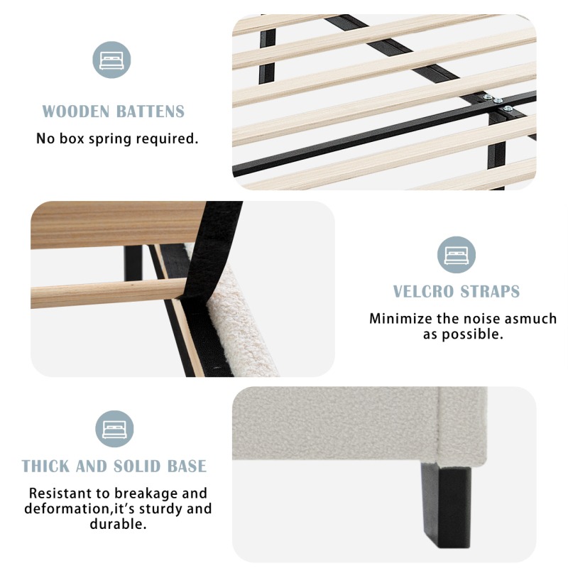Twin Size Bed Frame with 49. 21