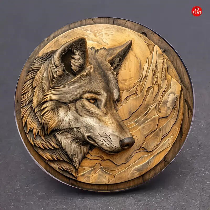 1pc 2d Flat Country-style Wolf-themed Brooch Is A For Daily Wear, Anniversaries, Birthdays, Parties And Gifts, Is A Versatile Ornament All Year Round