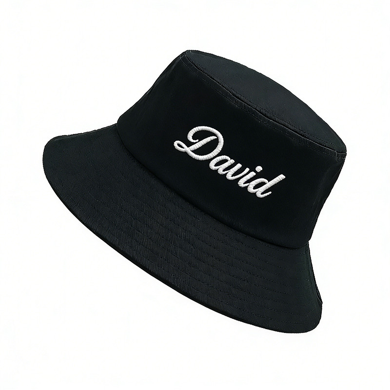 TEMU Personalized Embroidered Name/initials/look Hat - Pure Cotton Fisherman Suitable For , Text/, Beach, Outdoor, Daily Wear Gift, Big Head Hat For