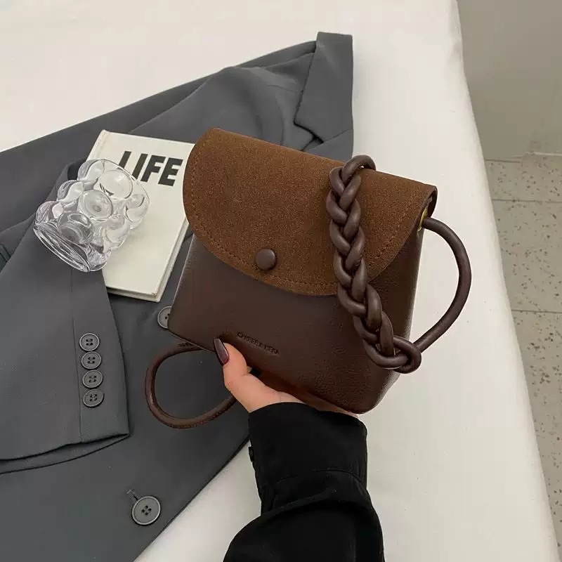 TEMU Women's 2025 New Bucket Bag - Retro Vintage Crossbody/shoulder Purse With Bucket-shaped Design, Zipper Closure & - Casual & Dressy Handbag For Everyday Use, Outfits, And - -care