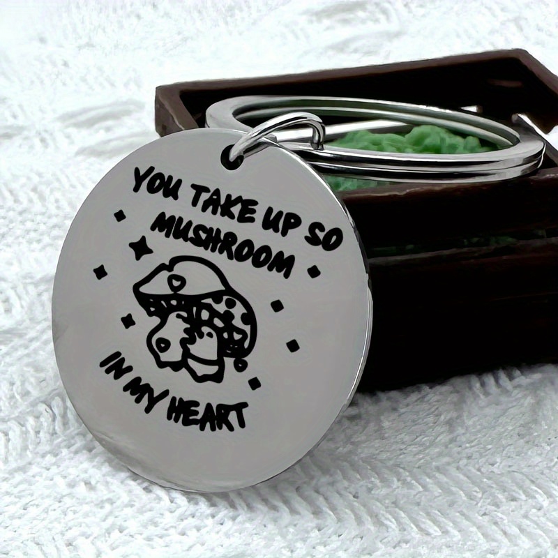 Black Mushroom Keychain