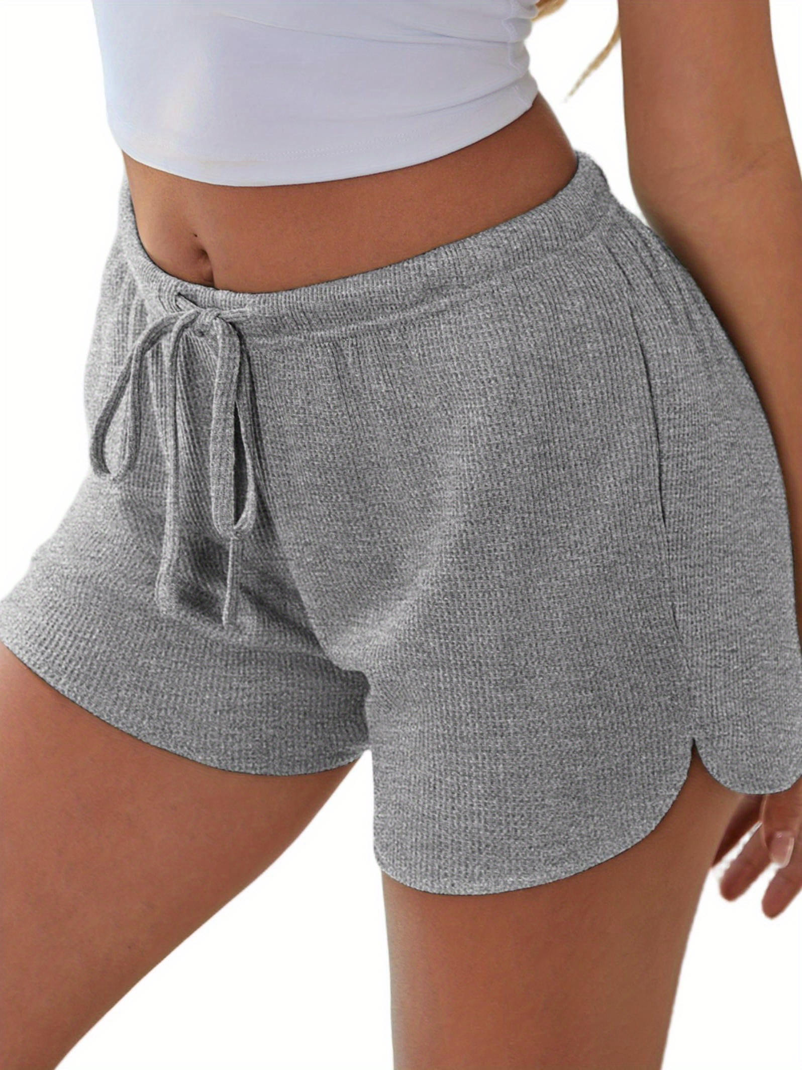 ★MUSINSA STANDARD★ Ribbed Knit Lounge Shorts Grey MMEWN301 MUSINSA | MUSINSA STANDARD Ribbed Knit Lounge Shorts [Grey]