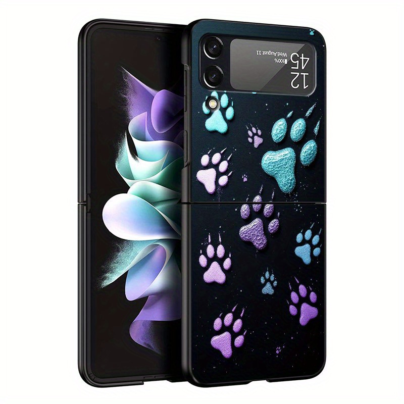 Trdi ovitek za telefon, primeren za for Samsung for Galaxy Z Flip 5/6, Z Flip 7, Z Flip 3/4, ZFlip 5G – mačja tačka