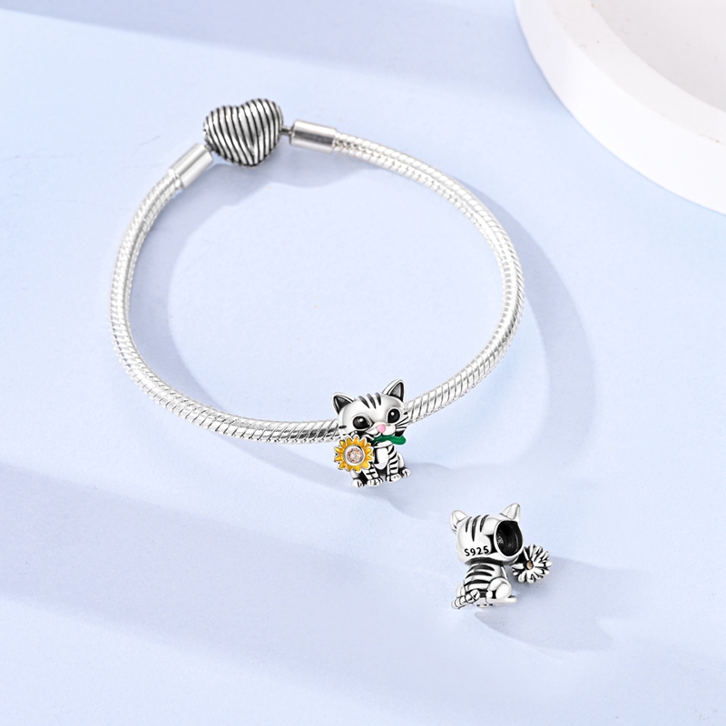 Elegant S925 Silver Beads Charms for Women's DIY Jewellery Making