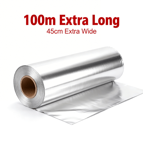 65 50 meters food grade tin foil paper 65 meters is wide extra long and durable suitable for baking barbecuing and kitchen use household aluminum foil rolls 50 meters and 30 meters are 30 cm wide suitable for multiple