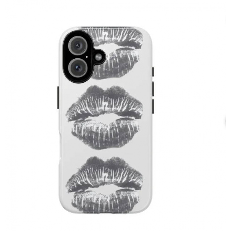 TEMU Phone Case - Trendy Lips Pattern Phone Case Suitable For Iphone 18 Pro 17 15 Pro 11, Aesthetic For Men Women, Dual-layer , Perfect Gift For