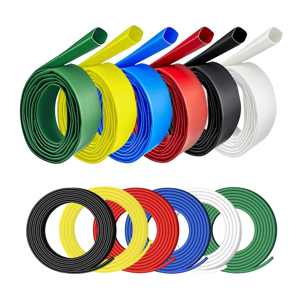TEMU 3:1 High Shrink Ratio Heat Shrink Tubing Kit, 1/8" & 1/4" Polyolefin Heat Shrink Tube For Electrical Wire Insulation & Cable Splicing
