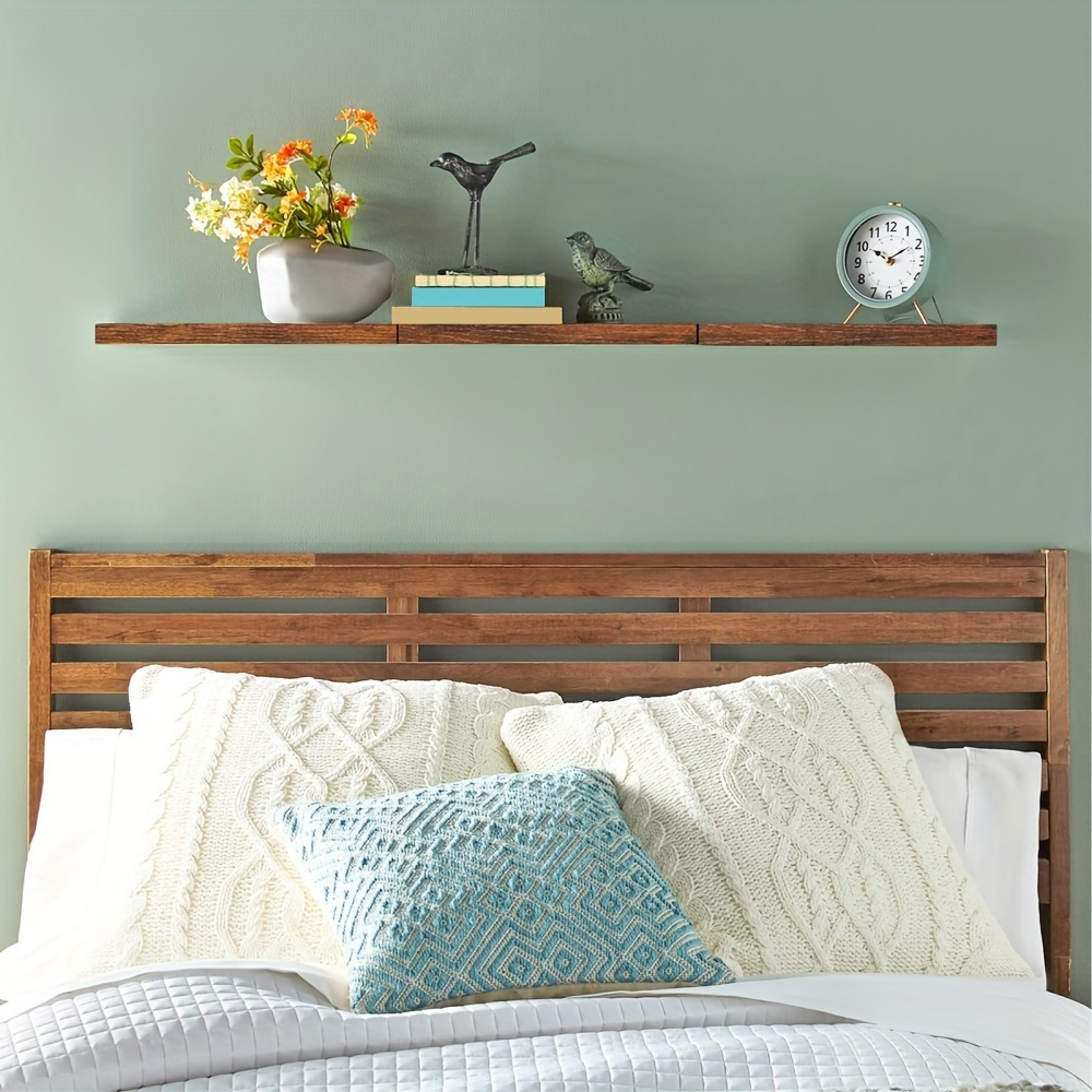 Mensola Decorativa In Legno Da Parete Per Cucina E Bagno, Set Di 2 - Foto 4