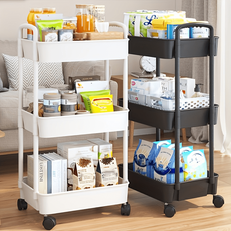 

A Storage Cart, Easy To , Kitchen Floor-standing Bedroom Storage Rack, Snack Mobile Bathroom Toilet Storage Rack, Standing Shelf