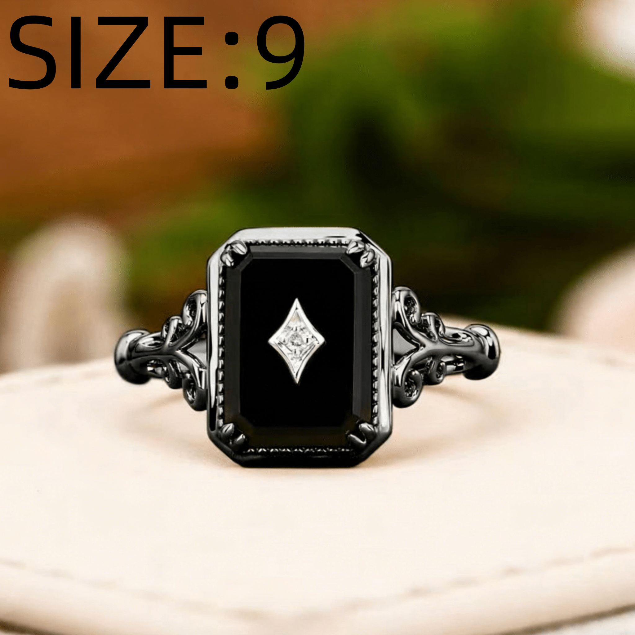 Men's Dark Gothic Fashion Ring, Unisex Style