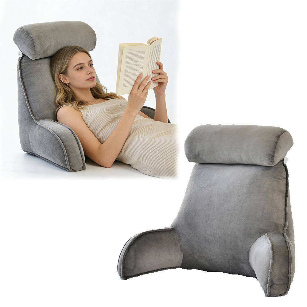 Comfortable Reading Pillow With Ergonomic Lumbar Back Support | Soft Lumbar Pillow | Ergonomic Backrest | Soft Lumbar Pillow | Suitable For ' Birthday Gifts