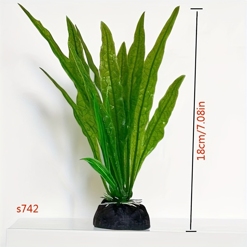 Image of 1pc Aquarium Decoration Artificial Seaweed - Swimming Fish Tank Plants, Realistic Plastic Water Grass Suitable For Fish Habitat, Pond & Aquarium Landscaping, Low-maintenance Decor