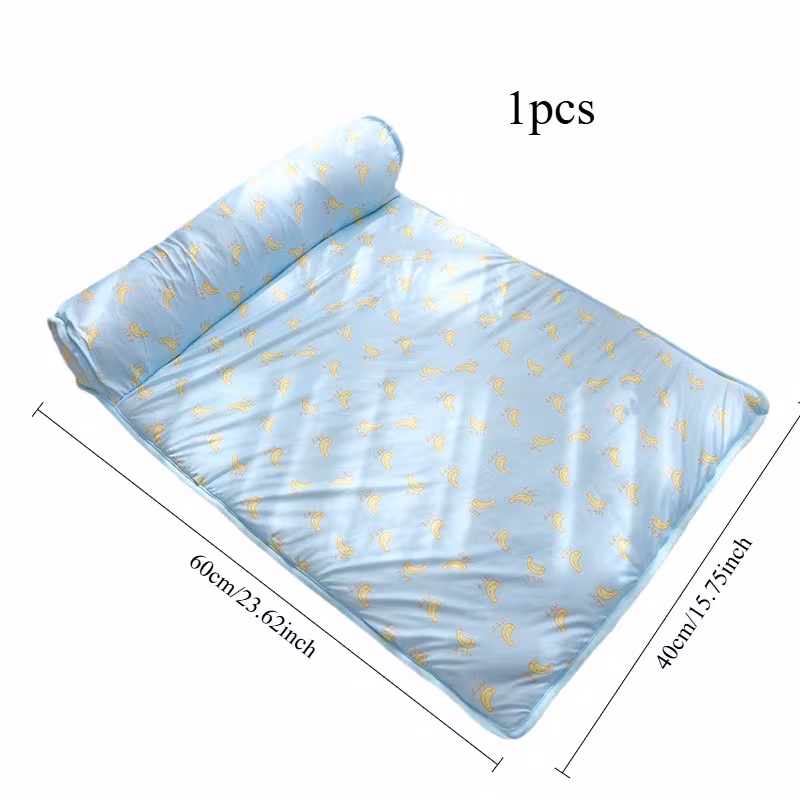 1pc alfombrilla para perros y gatos - de hielo con de fresa rosa para el del verano, cama fresca de nailon para mascotas pequeñas a medianas, confort transpirable y prevención de de 2