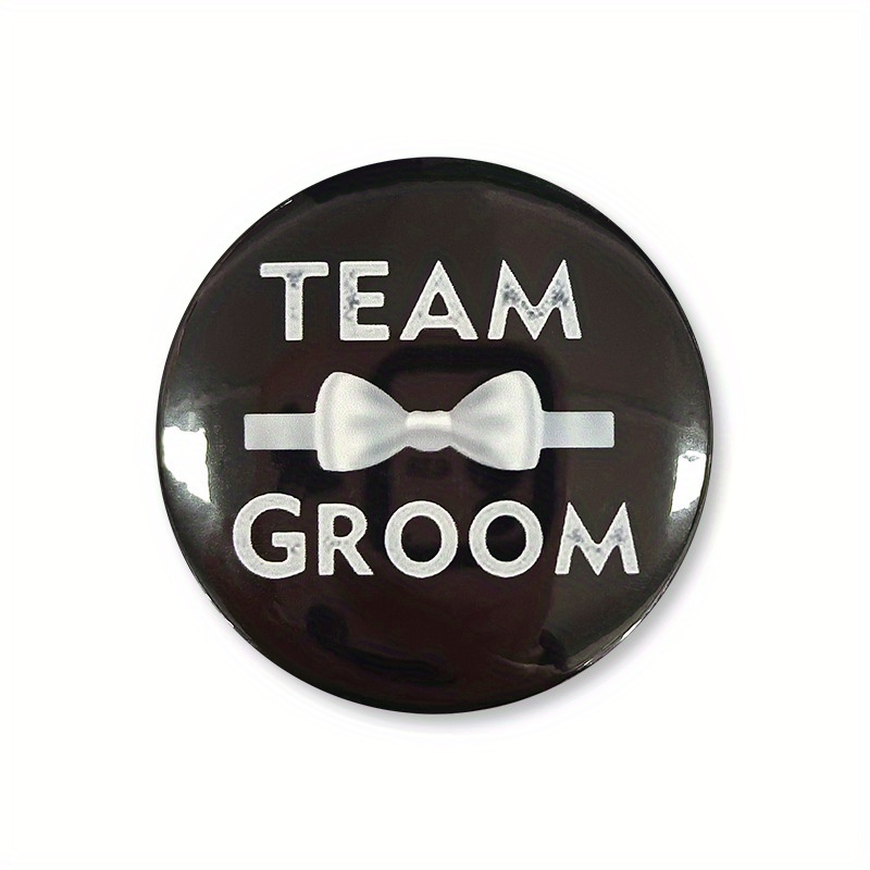 Wegiwuca Team Bräutigam Abzeichen 6er Set - Junggesellenabschied Dekoration