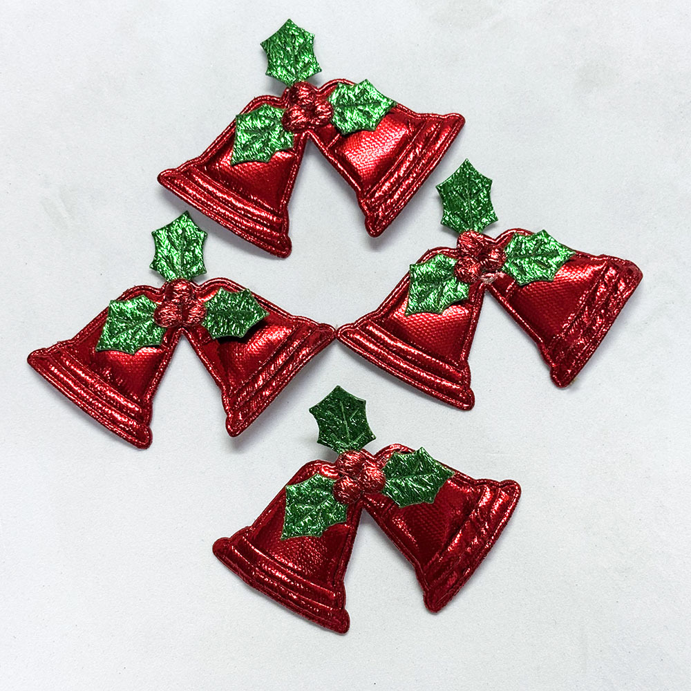 TEMU 20 piezas 5.8Cm/4.4Cm Decoración Navideña Campana Manualidades Regalo Decoración a Parche Color Aleatorio