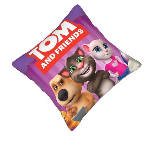single piece pillowcase home decor for living room sofas bedrooms and casual indoor settings suitable for friend tom years style printed polyester machine washable mixed colors machine washable with zipper