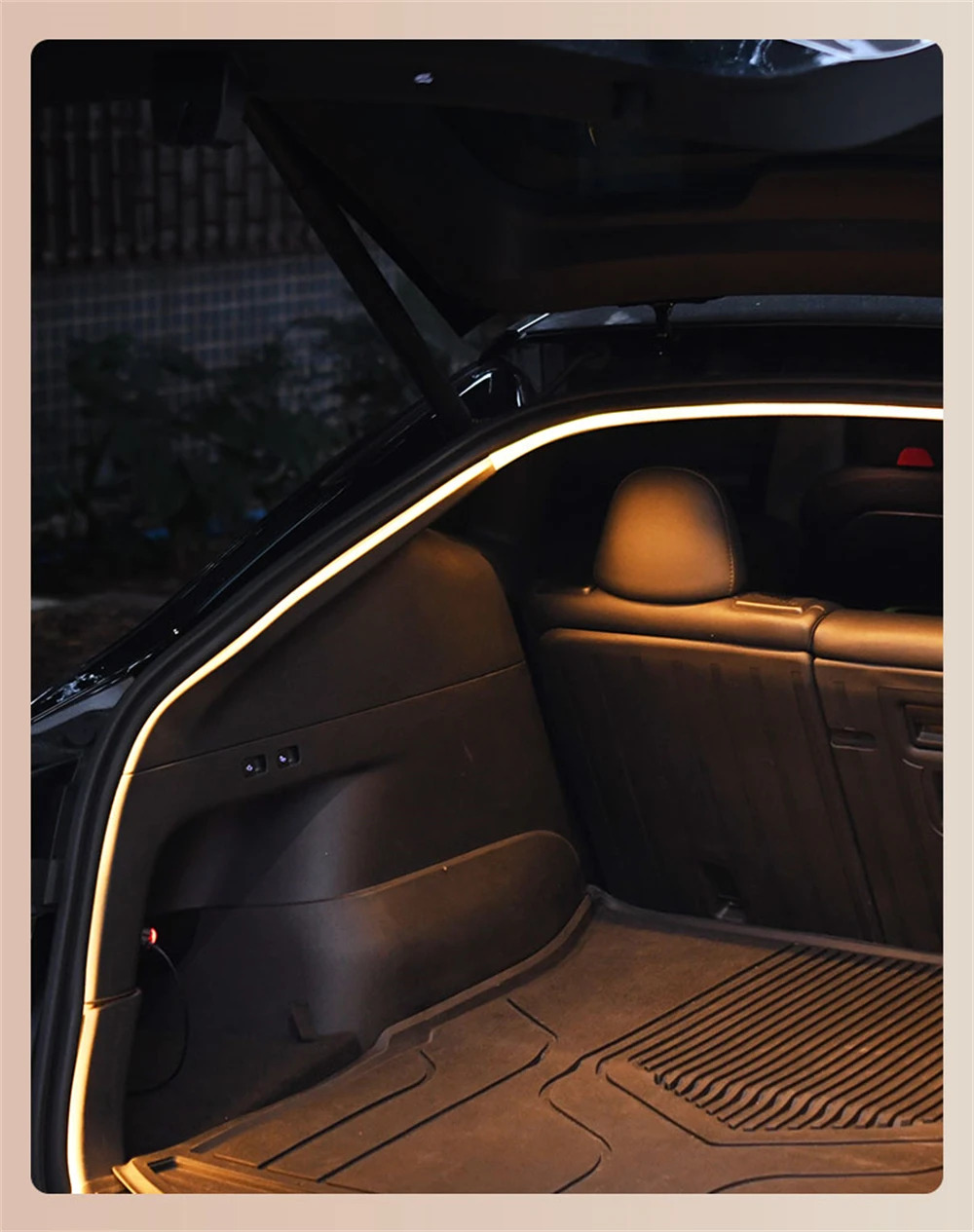 high brightness luggage compartment lighting ambient light interior led wiring free automatic sensing tailgate 2 4  strip Product details 2