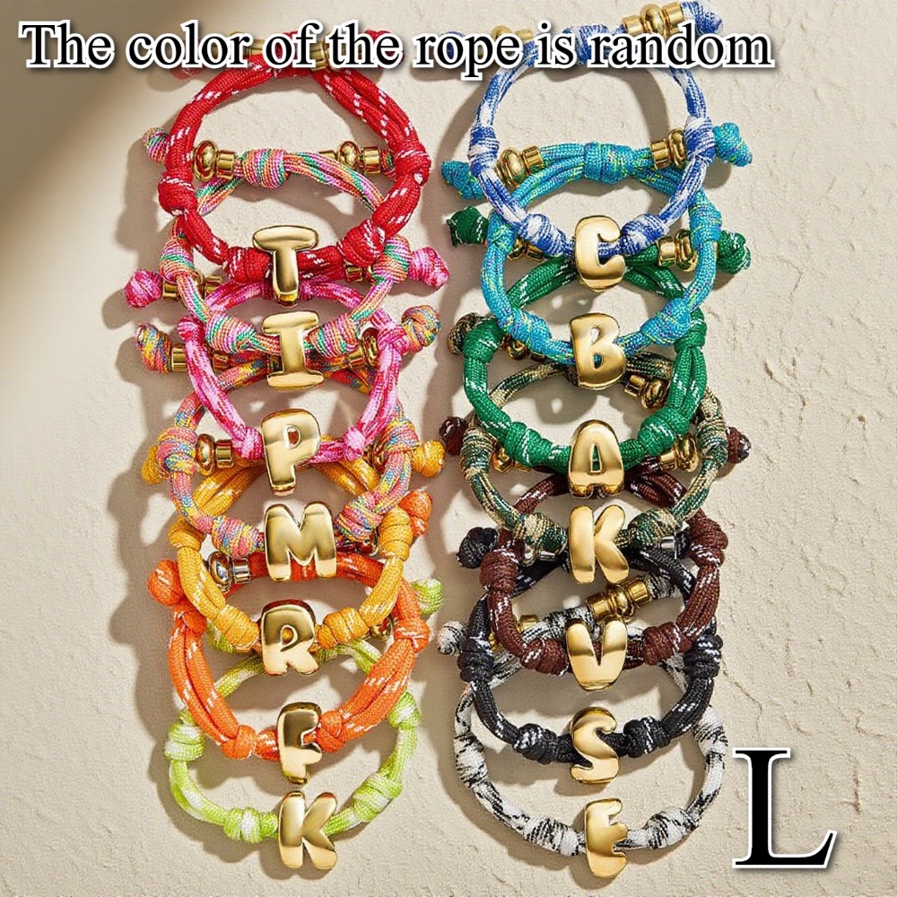 TEMU Pulsera para hacer nudos, colores aleatorios, múltiples opciones de color, pulsera unisex ajustable, ideal para , , regalos de Navidad, regalos