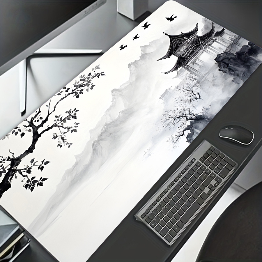 TEMU 1pc 2d Oversized Gaming Mouse Pad With , Washable And Durable, Suitable For Computer Cat Lovers, Desktop Mouse Pad