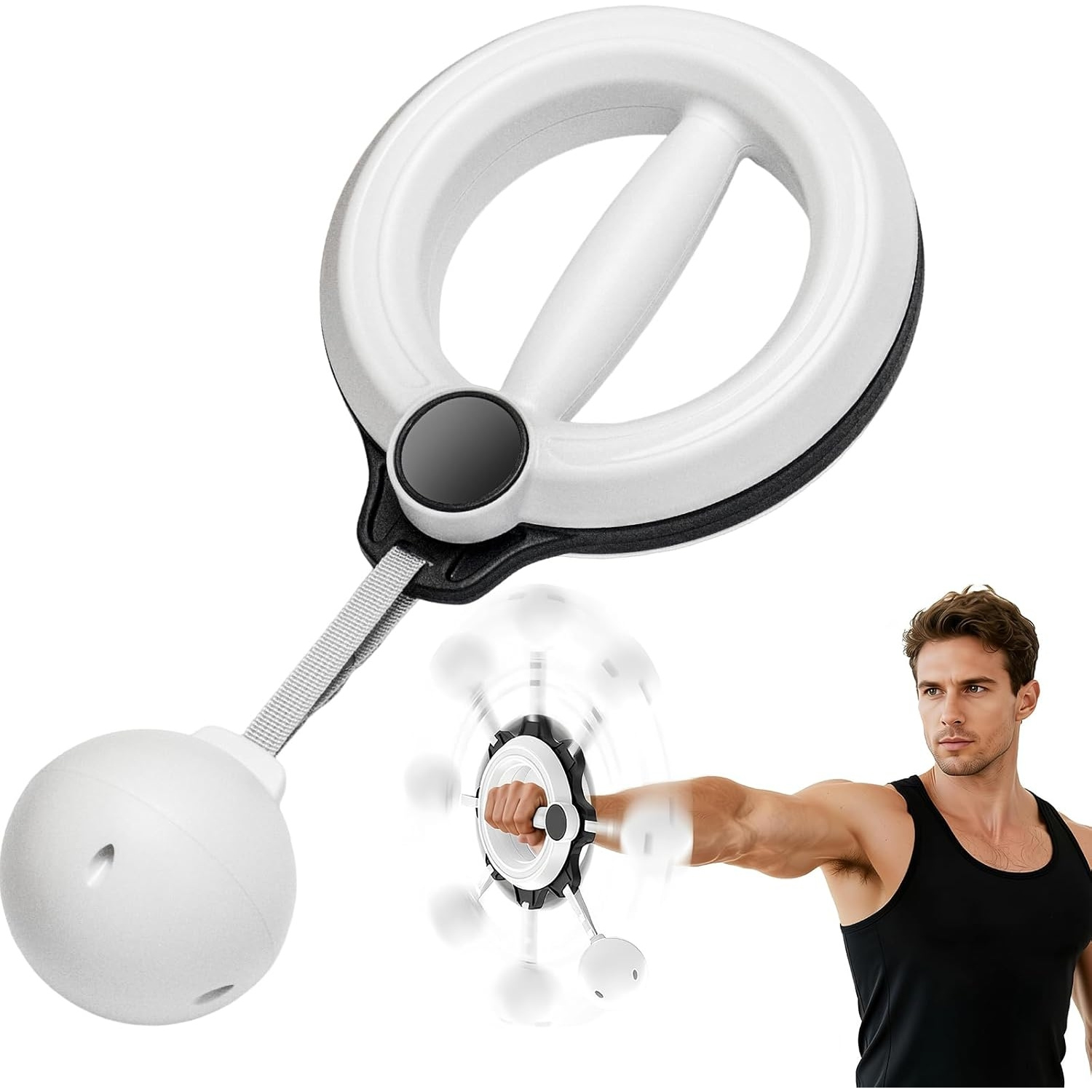 Men And Women's Arm And Shoulder Workout Equipment, 360 Degree Hand-crank Forearm Trainer, Shoulder And Chest Exercise Equipment, Home Fitness Equipment And Gym Workouts