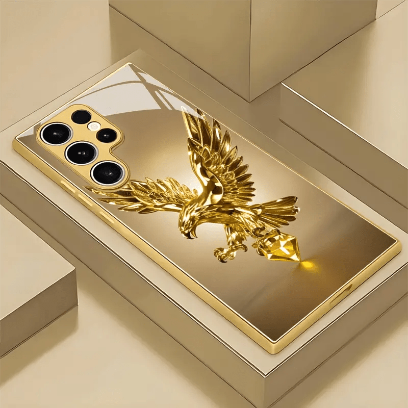 TEMU Phone Case: Light Luxury Desert Golden Glass Phone Case Compatible With S25, S25 Edge, S25 Plus, S25 Ultra, S24 Ultra, A34, S22 Ultra, S20 Fe,