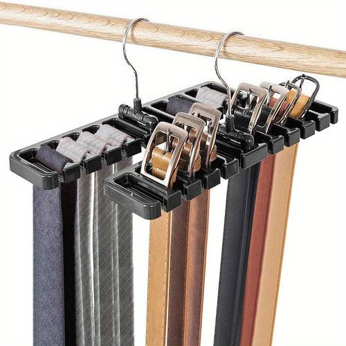 two anti slip plastic belt hangers durable tie pants scarf hangers saving household space by organizing wardrobes wardrobes homes and dormitories