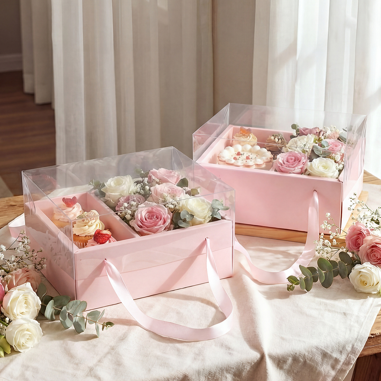 gift box with clear lid sold on Temu United States