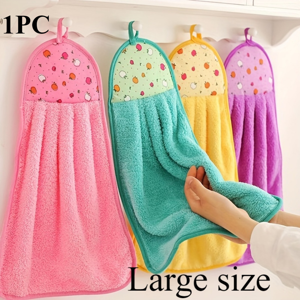 set of 5 adorable hand towels for the bathroom complete with handkerchiefs and wiping cloths   kitchen towels are designed to   water   without leaving lint behind details 3